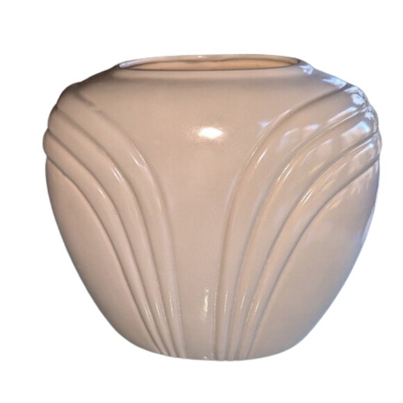 Rare Vintage 1980s Ceramica Artistica San Miguel Large Gray Art Deco Retro Vase - Picture 1 of 7